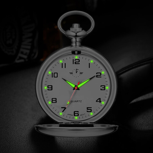 BOSHIYA quartz pocket watch for men with chain 1