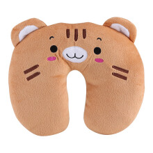 Kids Travel Pillow Tiger Design U-Shaped Soft Plush Neck
