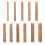Bamboo double-pointed knitting needles set 11 sizes 13cm 1