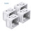 White Blind Brackets for Box Mount 4pcs 1