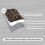 Woven Modern Area Rug Brown 5' x 7' 7