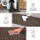Woven Modern Area Rug Brown 5' x 7' 5
