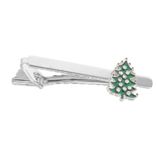 Christmas Tie Clip for Men Holiday Necktie Bar
