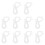 Christmas light gutter clips outdoor 100 pcs 1
