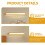 ITSELFER LED wall lamp for bathroom vanity wooden mirror 2