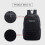 Lightweight Water-Resistant Hiking Backpack 20L Black 3