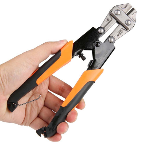 Mini bolt cutter 8-inch heavy duty wire and cable cutter