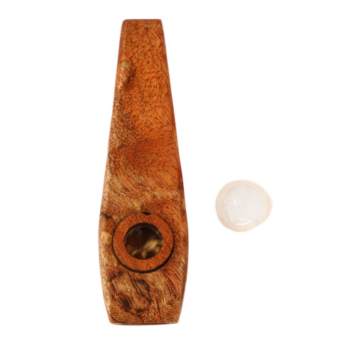 Maple Wood Kazoo Flute with Diaphragm 1 pc