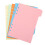 A5 Tab Dividers Set 5 Colors 6-Hole Ring Binder 1