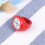 Haust quartz watch ring red unisex 1 piece 3
