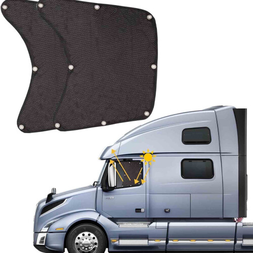 Semi Truck Side Window Sun Shade 1 Pair