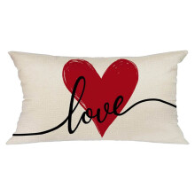 Liuanngg Pillow Cases Set of 4 Standard Size Red Linen