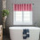 Harliver pink kitchen curtains 29.13 inch half panels 5