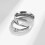 Pink Heart Ring Set Electroplated Hollow 2 pcs 6