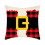 Christmas pillow case short plush linen holiday print 1