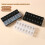 Pink pill organizer with letters, 14-compartment weekly 7