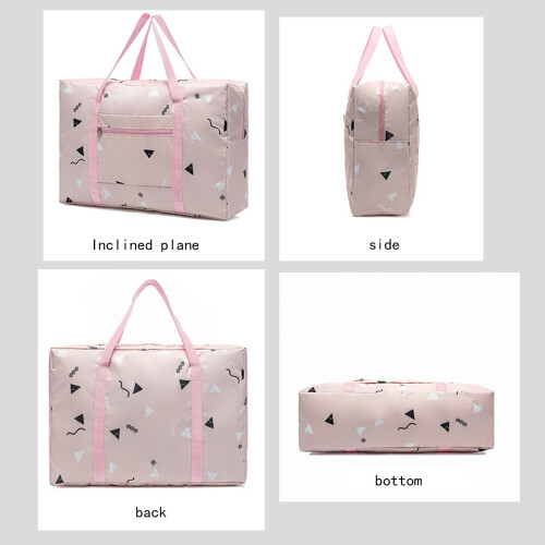Pink Foldable Travel Duffel Bag 40L 2