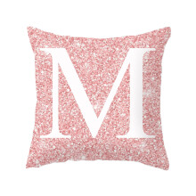 King Size Pillow Cases Set of 2 45x45 cm English Alphabet