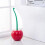 Toilet Brush Set with Cherry-Shaped Holder Plastic 5