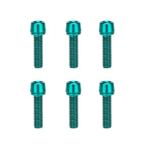 Bike Handlebar Stem Bolts M518mm Purple 6 pcs