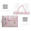 Pink Foldable Travel Duffel Bag 40L 5