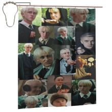 Draco Malfoy shower curtain 60 x 72 inches with 12 hooks