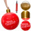 HBASD inflatable Christmas ball red 24 inch 6