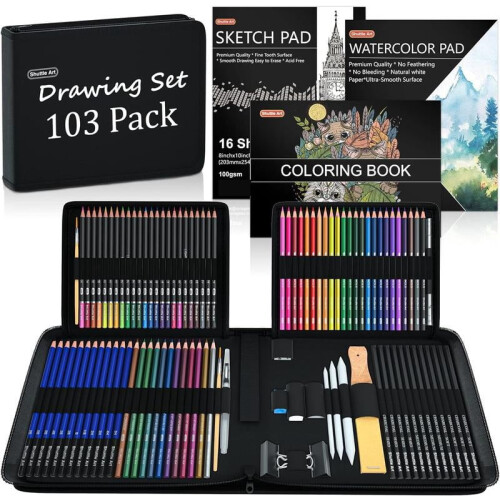 Sketching and Drawing Art Set with Colored Pencils, Sketch 1