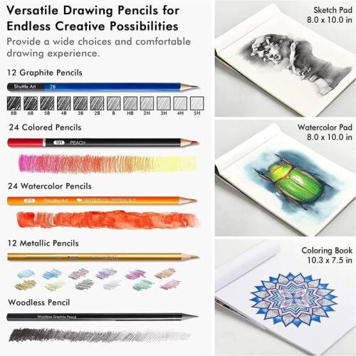 Sketching and Drawing Art Set with Colored Pencils, Sketch 2
