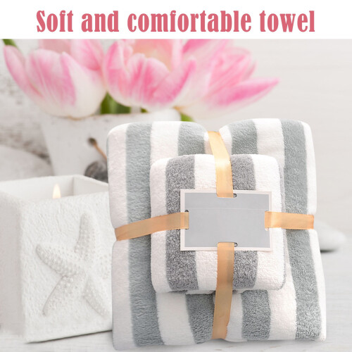 Godom bath towel set coral velvet 2-piece 2
