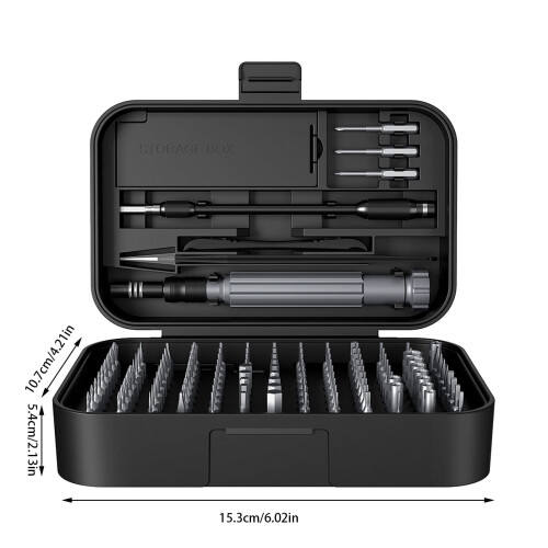 Precision Screwdriver Set with 120 Bits and 30-Piece Tool 1