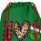 Christmas candy drawstring bag cartoon theme 10 pcs 6
