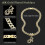 Gold-plated J initial pendant necklace with Cuban link chain 5