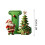 Green Personalized Christmas Ornament with Santa Tree 4