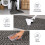 Braided Print Runner Rug Dark Grey 2 ft x 6 ft 5