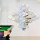 Hexagon Mirror Wall Sticker Set Silver 12 pcs 5