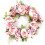 HESITONE peony wreath artificial spring door wreath 16 inch 6