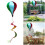 Rainbow Windsock Hot Air Balloon Outdoor Wind Spinner 7