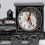 Railway Engine Alarm Clock Black Desktop Ornament 5