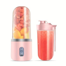 Electric Juicer Double Cup 13.5 oz Portable USB Rechargeable