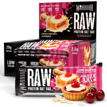 Warrior RAW Protein Bars 12 x 75g – 20g High Protein Bar, Low Sugar High Fibre O