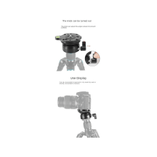 Panoramic Head Tripod Seat Base for DSLR Camera Horizontal