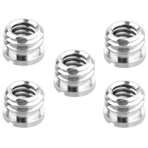 Screw Adapter Reducer Bushing 1/4" to 3/8" 5 Pack