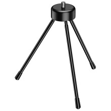 Mini metal tripod for cameras and projectors with 1/4-inch
