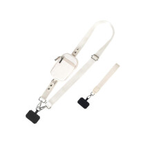 (White) Crossbody Lanyard Teacher, Cross Body Lanyard Teacher, Crossbody Phone Lanyard