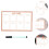 Weekly Planner Whiteboard 30x40cm Wall Mounted 3