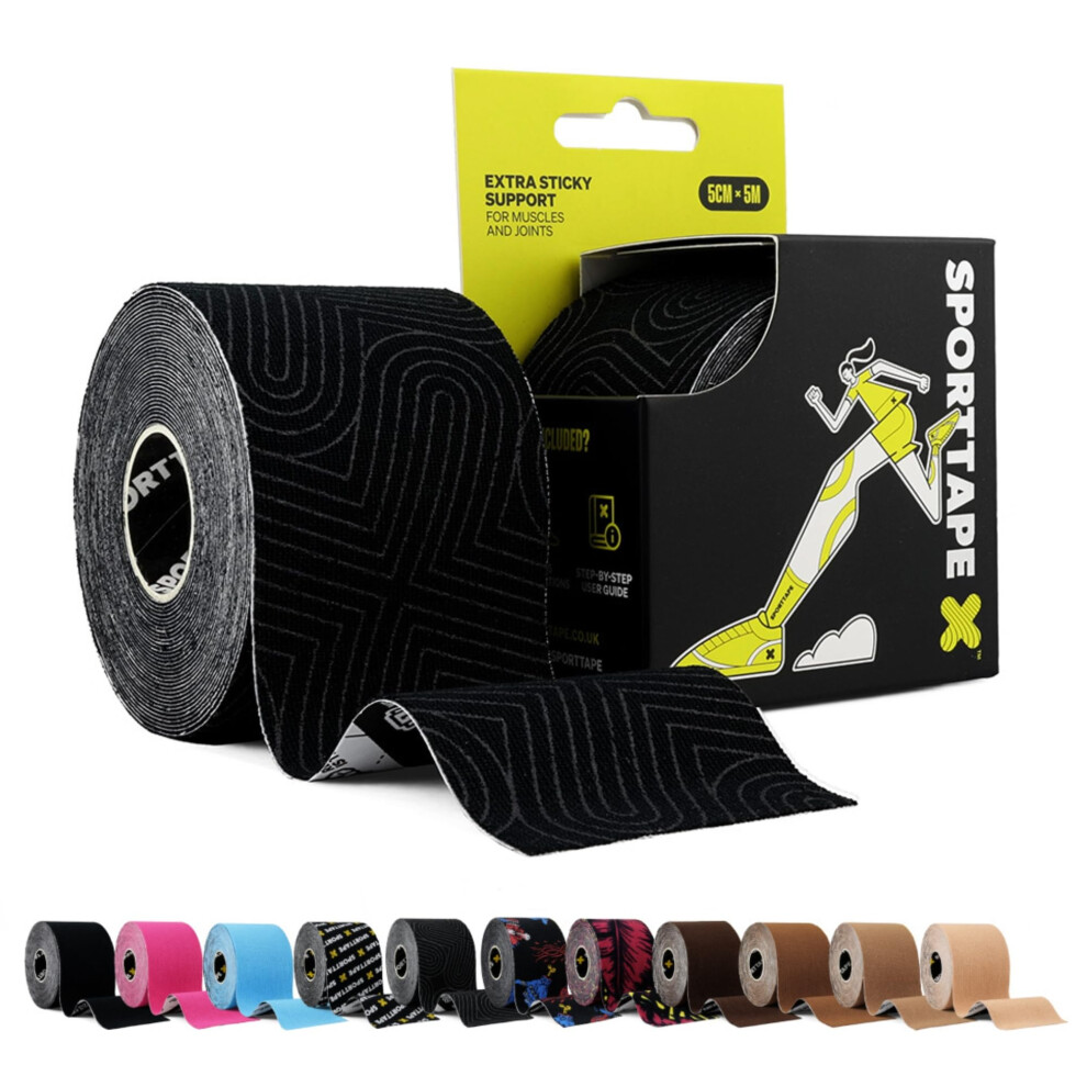 Sporttape Kinesiology Tape, 5Cm X 5M, Platinum - Waterproof & Hypoallergenic Kin