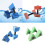 Limei triangular aquatic dumbbells set of 2 1
