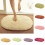 Limei bathroom rug non-slip microfiber oval 23.6x15.1 in 1