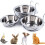 Limei stainless steel pet bowl with hook, small 1